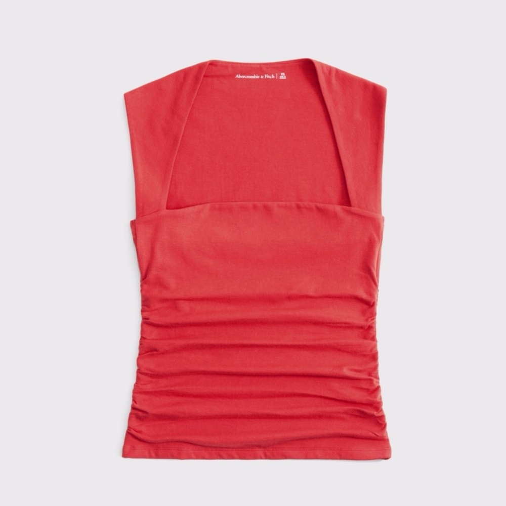 A&F Ava Top, Bright Red